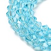 Transparent Electroplate Glass Beads Strands EGLA-A039-T3mm-A20-3