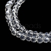 Electroplate Transparent Glass Beads Strands EGLA-A035-T3mm-A19-3