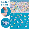 PandaHall Elite 240Pcs Transparent Acrylic Beads MACR-PH0001-74-4