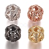 Brass Micro Pave Clear Cubic Zirconia Beads ZIRC-L075-76A-1