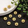 Iron Rhinestone Spacer Beads RB-A010-8MM-G-6