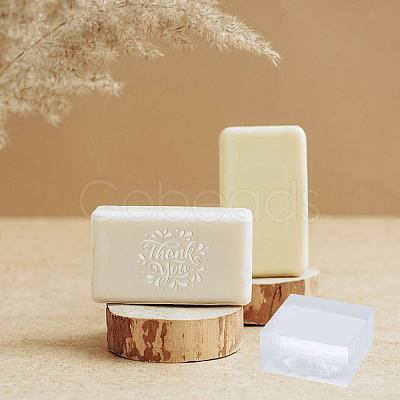 Clear Acrylic Soap Stamps DIY-WH0441-004-1