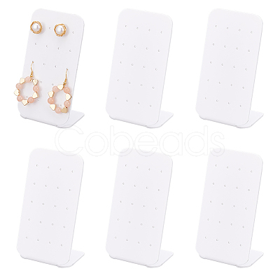 PandaHall Elite 8Pcs 20-Hole Acrylic Earring Display Stands ODIS-PH0001-53-1