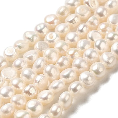 Natural Cultured Freshwater Pearl Beads Strands PEAR-E017-05-1