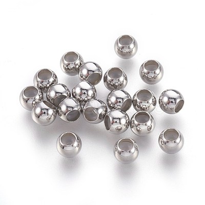 201 Stainless Steel Beads STAS-F188-26P-A-1