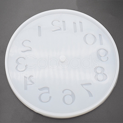 Flat Round DIY Silicone Clock Display Molds SIMO-PW0015-47A-01-1