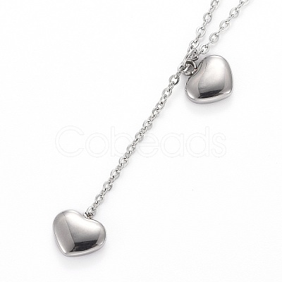 Heart 304 Stainless Steel Jewelry Sets SJEW-H302-09-1