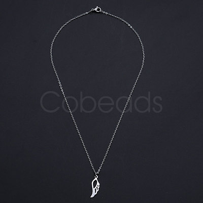 201 Stainless Steel Pendant Necklaces NJEW-S105-JN569-40-1-1