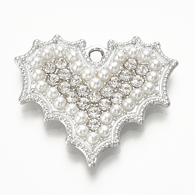 Alloy Rhinestone Pendants PALLOY-T022-01P-NF-1