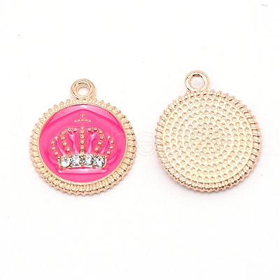 Alloy Enamel Crown Jewelry Pendant ENAM-TAC0007-02B-1