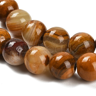 Natural Wood Lace Stone Beads Strands G-B128-A04-03-1