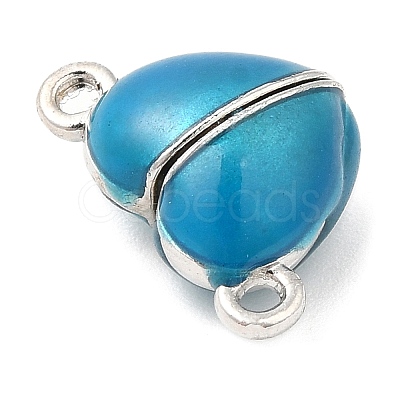 Heart Alloy Enamel Magnetic Clasps ENAM-G220-01A-1