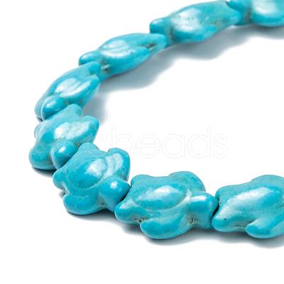 Dyed Synthetic Turquoise Beads Strands G-M152-10-A-1