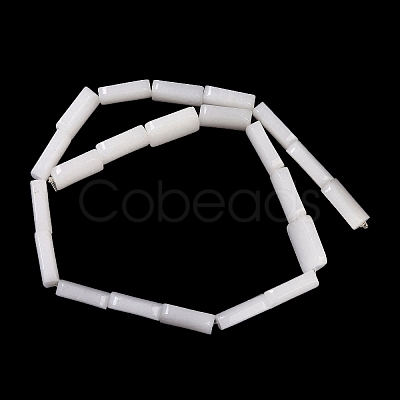 Natural White Jade Beads Strands G-M420-M06-02-1