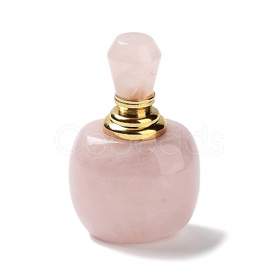 Natural Rose Quartz Dropper Bottles DJEW-K024-01G-05-1