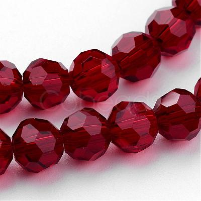 Transparent Glass Bead Strands GLAA-G013-8mm-97-1