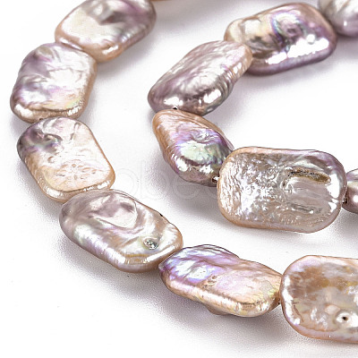 Natural Keshi Pearl Beads Strands PEAR-S020-D04-1