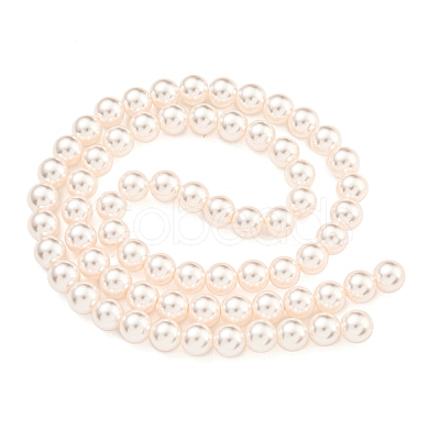 Glass Pearl Beads Strands HY-G002-01C-03-1