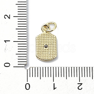 Star Theme Brass Micro Pave Clear Cubic Zirconia Pendants KK-H475-52G-03-1