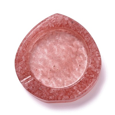 Natural Rose Quartz Ashtray DJEW-F015-08D-1