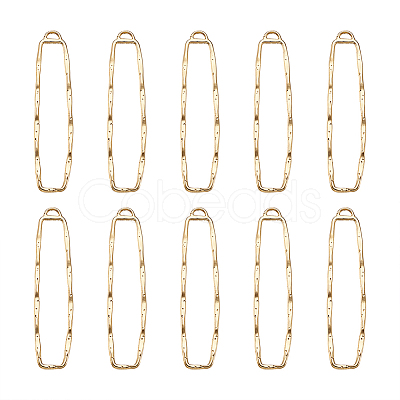 10Pcs Alloy Open Back Bezel Big Pendants PALLOY-TAG0001-01-1