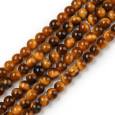 Natural Tiger Eye Beads Strands G-B045-A01-1