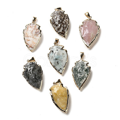 Natural Mixed Gemstone Pendants G-K354-05KCG-1