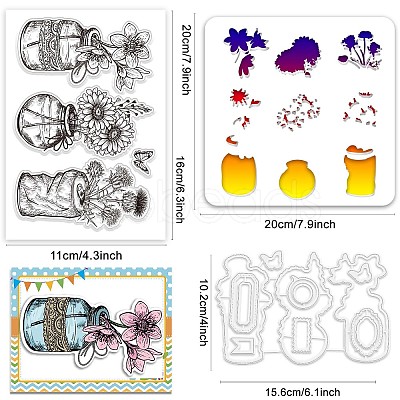 Globleland Custom PVC Plastic Clear Stamps DIY-GL0004-57-1