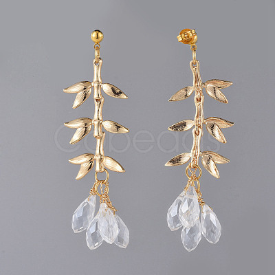 Dangle Stud Earring EJEW-JE03693-01-1