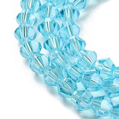 Transparent Electroplate Glass Beads Strands EGLA-A039-T3mm-A20-1