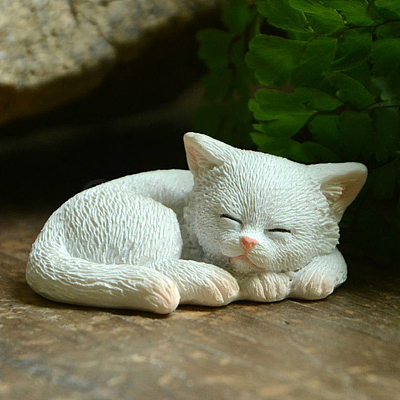 Creative Resin Poses Cat Figurine Display Decorations ANIM-PW0001-154G-1