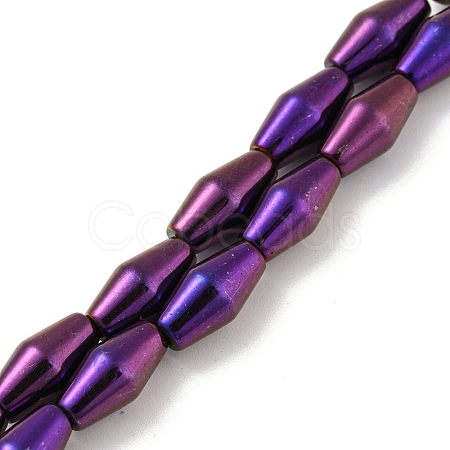 Electroplated Synthetic Magnetic Hematite Beads Strands G-Z032-B01-02G-1