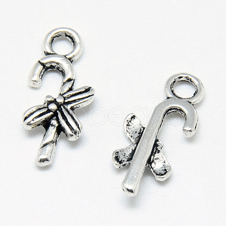 Tibetan Style Alloy Charms X-TIBE-S301-028AS-RS-1