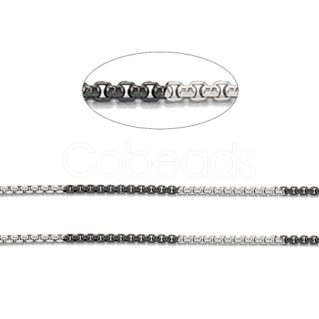 Ion Plating(IP) 304 Stainless Steel Box Chains STAS-B001-27A-B-1