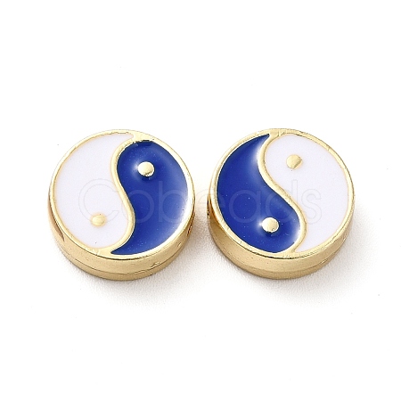 Rack Plating Alloy Enamel Beads ENAM-F146-18G-04-1