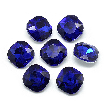 Pointed Back Glass Rhinestone Cabochons RGLA-T032-10x10mm-11-1