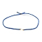 Nylon Cords Necklace Making, with Golden Brass Findings, Long-Lasting Plated, Dodger Blue, 22~22.8 inch(56~58cm), Hole: 1.7mm