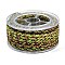 12-Ply Braided Nylon Cord, for Jewelry Making, Round, Lawn Green, 5mm, about 8.75 Yards(8m)/Roll