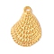 Tibetan Style Alloy Pendants, Cadmium Free & Lead Free, Shell Shape, Golden, 20x15x3.3mm, Hole: 1.4mm, about 854pcs/1000g