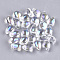 Transparent Glass Charms, for DIY Jewelry Making, AB Color Plated, teardrop, Clear AB, 9x6x6mm, Hole: 0.5mm
