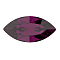 Preciosa&reg MAXIMA Crystal Fancy Stones, Czech Crystal, 435 14 615 Navette(Horse Eye), Dura Foiling, 20050 Amethyst, 10x5mm