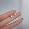 Alloy Earrings for Women, with 925 Sterling Silver Pin, Teardrop, 10mm