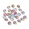 Glass Charms, Faceted, Cone, Orchid, 8x4mm, Hole: 1~1.2mm