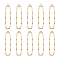 10Pcs Alloy Open Back Bezel Big Pendants, For DIY UV Resin, Epoxy Resin, Pressed Flower Jewelry, Rectangle, Light Gold, 60.5x14x1.5mm, Hole: 4mm