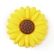 Silicone Beads, DIY Nursing Necklaces and Bracelets Making, Chewing Pendants For Teethers, Daisy, Yellow, 19.5x8mm, Hole: 2mm