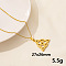 Stainless Steel Trinity Knot Pendant Necklaces, Cable Chain Necklaces for Women