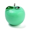 Resin Pendants, With Platinum Iron Loop, Apple, Medium Spring Green, 19x17.5x17.5mm, Hole: 2mm