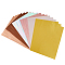 SUPERFINDINGS 60 Sheets 6 Styles PET Stamping Hot Foil Paper, Transfer Foil Paper, Elegance Laser Printer Craft Paper, Mixed Color, 213~297x207~290x0.02~0.1mm, 10 sheets/style