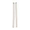 Non-Tarnish 304 Stainless Steel Pendants, Column Bar Charm, Stainless Steel Color, 42x2mm, Hole: 1.2mm