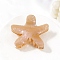 Acrylic Claw Hair Clips, Starfish, Hair Accessories for Women Girls, Wheat, 90x83x49mm